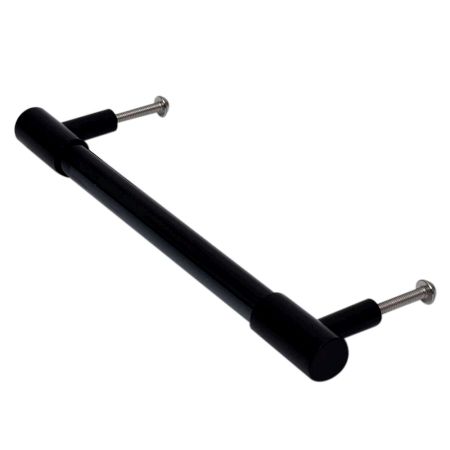 Black Medium Cylinder Glass Door Handles